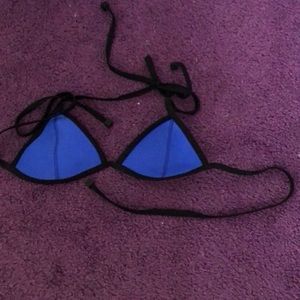 Triangl XS royal blue top only warn once.